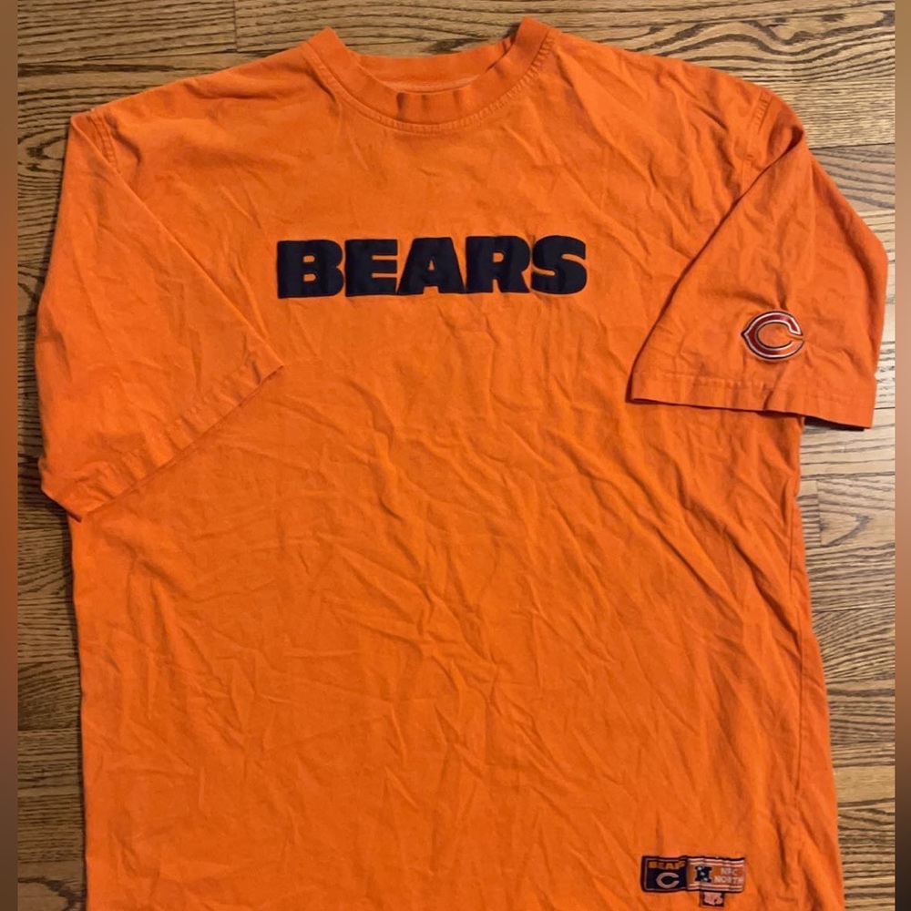 Bears Orange tee shirt NFL brand.